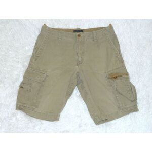 Banana Republic  Shorts Cargo Y2K‎ Brown Green Military Mens Pockets Size 33